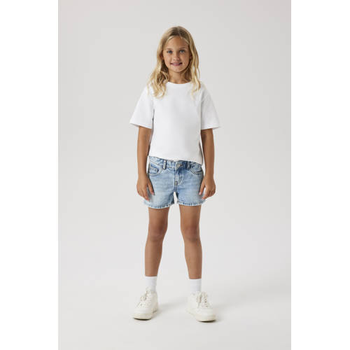 NAME IT KIDS denim short medium blue denim Korte broek Blauw Effen
