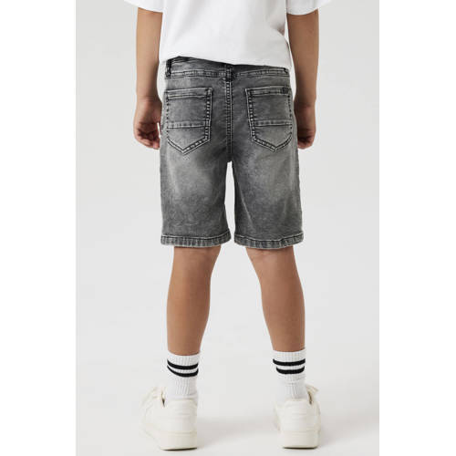 NAME IT KIDS regular denim short grey denim Korte broek Grijs Jongens Stretchkatoen - maat 176 afbeelding