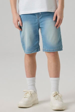 regular denim short light blue denim