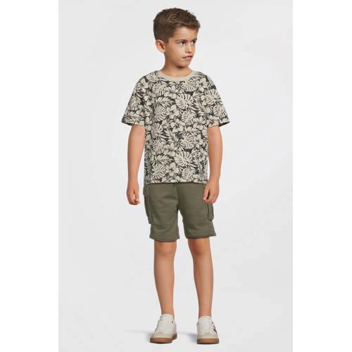 NAME IT KIDS sweatshort olijfgroen Korte broek Bruin Jongens Katoen Effen - maat 128 afbeelding