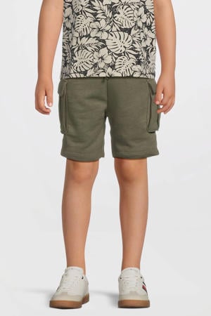sweatshort olijfgroen