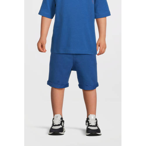 NAME IT KIDS regular sweatshort hardblauw Effen - maat 122 afbeelding