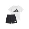 adidas Sportswear shirt + short wit/zwart