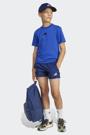 thumbnail: Donkerblauwe jongens en meisjes adidas Sportswear short van polyester