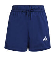 thumbnail: Donkerblauwe jongens en meisjes adidas Sportswear short van polyester 
