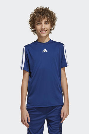 sportshirt blauw/wit