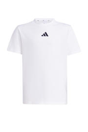 thumbnail: Witte jongens en meisjes adidas Sportswear T-shirt van katoen met logo dessin, korte mouwen en ronde hals