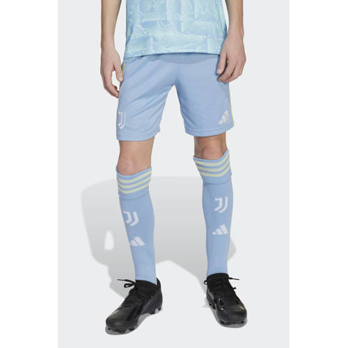 adidas Performance Junior Juventus FC voetbalshort Uit Sportbroek Blauw Jongens/Meisjes Polyester