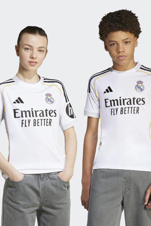 junior Real Madrid voetbalshirt wit/zwart