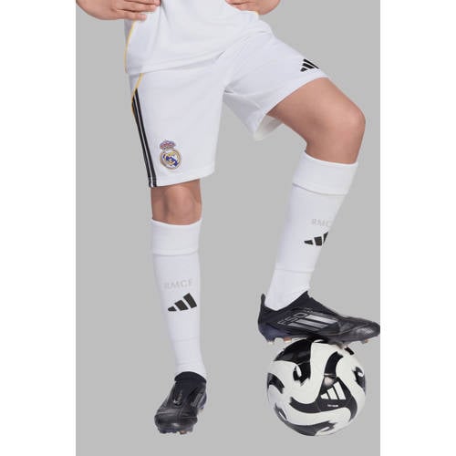 adidas Performance junior Real Madrid voetbalshort wit Sportbroek Jongens/Meisjes Polyester