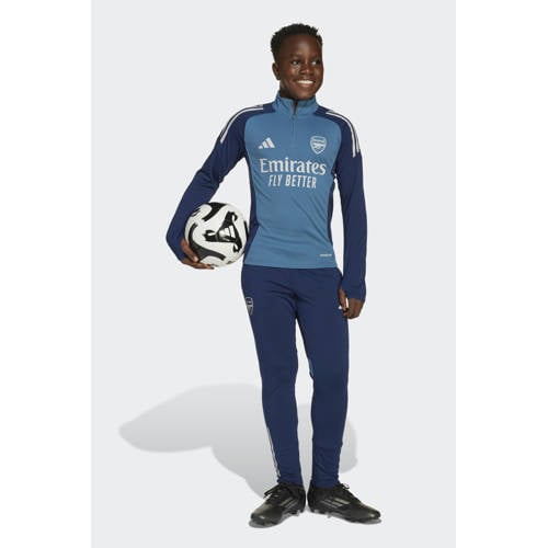adidas Performance Junior Arsenal FC voetbalshirt Training Sport t-shirt Blauw Jongens/Meisjes Polyester Opstaande kraag