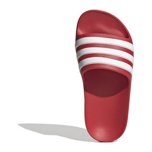 Adilette  badslippers rood/wit