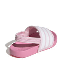 thumbnail: adidas Sportswear Adilette Estrap  badslippers met hielbandje lichtroze/wit/roze