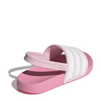 thumbnail: adidas Sportswear Adilette Estrap  badslippers met hielbandje lichtroze/wit/roze