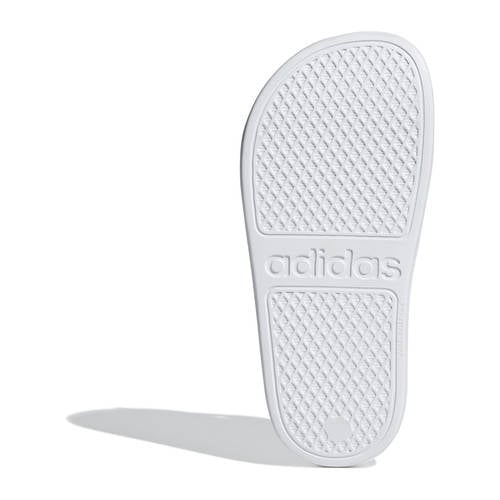 adidas Sportswear Adilette badslippers wit/zilver Jongens/Meisjes Rubber