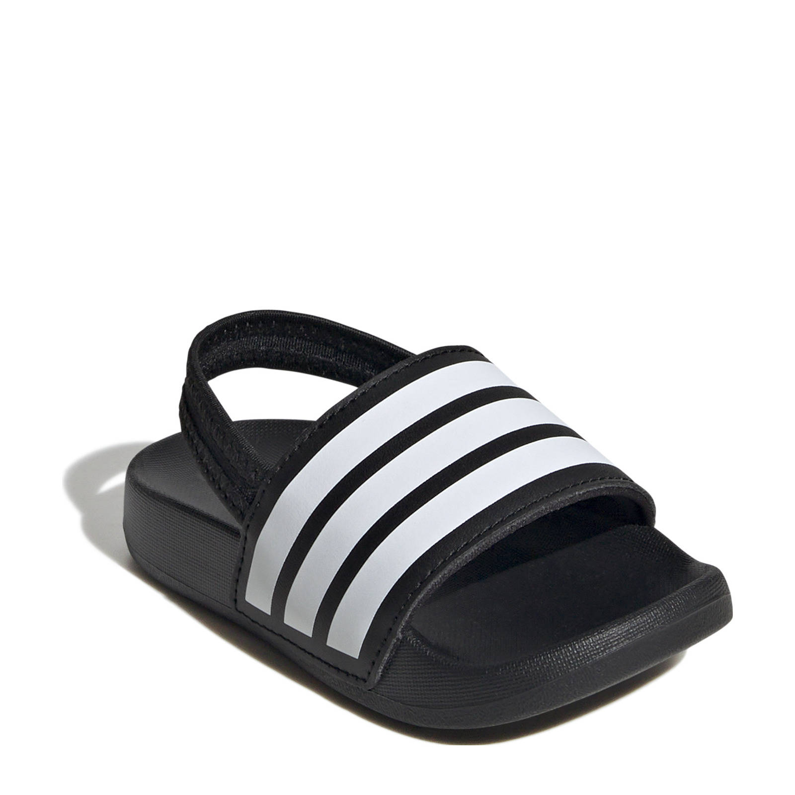 adidas Sportswear Adilette Estrap badslippers met hielbandje zwart/wit |  kleertjes.com