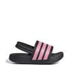 adidas Sportswear badslippers met hielbandje zwart/roze