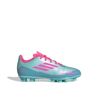 F50 Club FG/MA Messi  Junior voetbalschoenen aqua/fuchsia