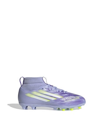 F50 Sparkfusion League  junior voetbalschoenen paars/geel