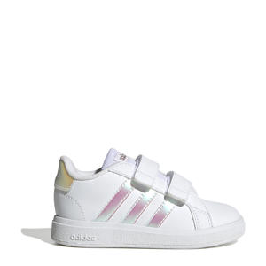 Grand Court 2.0 sneakers wit/metallic zilver