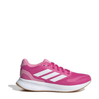 thumbnail: Roze jongens en meisjes adidas Sportswear Runfalcon 5 sportschoenen van textiel,synthetisch met veters