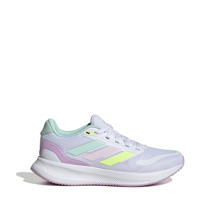 thumbnail: Lila en turquoise jongens en meisjes adidas Sportswear Runfalcon 5 sportschoenen van synthetisch,textiel met veters