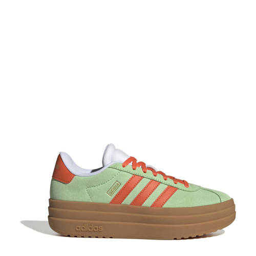 adidas Sportswear VL Court Bold sneakers lichtgroen/oranje Jongens/Meisjes Suede