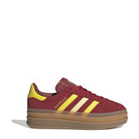 thumbnail: Rood en gele jongens en meisjes adidas Originals Gazelle Bold sneakers van leer-suède/voering: mesh/voetbed: eva met chunky hak en veters