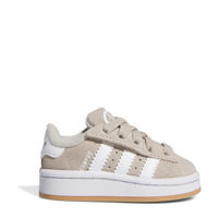 thumbnail: Beige en witte jongens en meisjes adidas Originals Campus 00s sneakers van suède-pu met veters