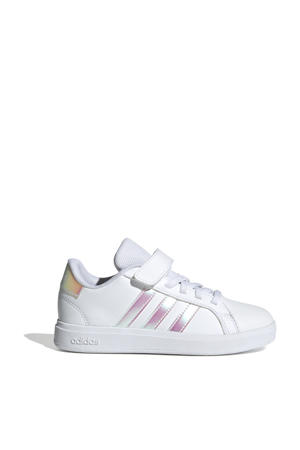Grand Court 2.0 sneakers wit/roze