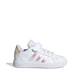 Grand Court 2.0 sneakers wit/roze