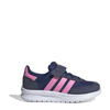 Donkerblauw/roze/zwart
