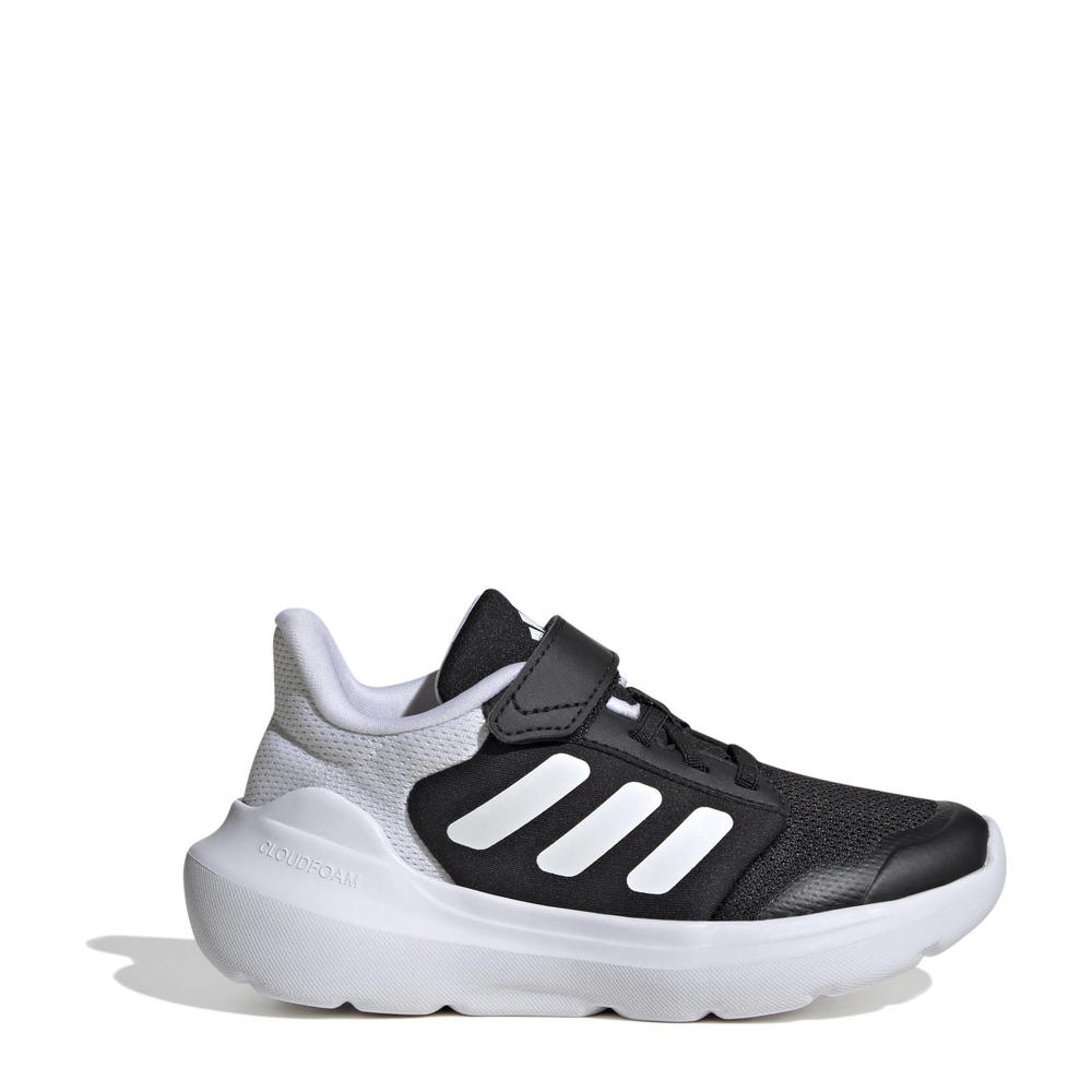 Zwart en witte jongens en meisjes adidas Sportswear Tensaur Run 3.0 sneakers van mesh-pu/voering: mesh/voetbed: eva met veter- met klittenbandsluiting