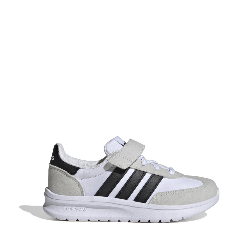 Wit, beige en zwarte jongens en meisjes adidas Sportswear Run 70s 2.0 sneakers van mesh-pu/voering: mesh/voetbed: eva met veters