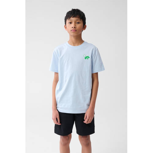 Shoeby T-shirt lichtblauw Jongens Katoen Ronde hals Grafisch - maat 122/128 afbeelding