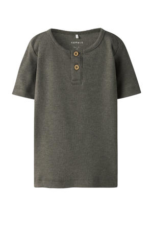 T-shirt donkergroen