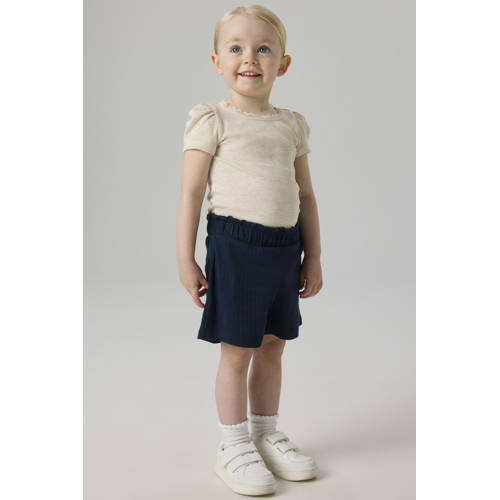 NAME IT MINI casual short donkerblauw Korte broek Meisjes Stretchkatoen - maat 86 afbeelding