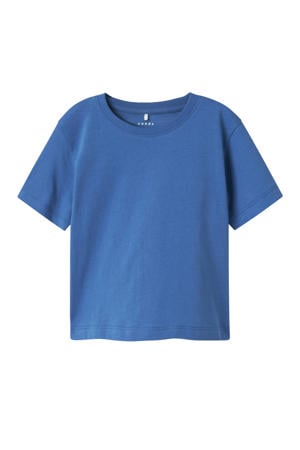 T-shirt kobaltblauw