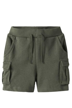 sweatshort olijfgroen