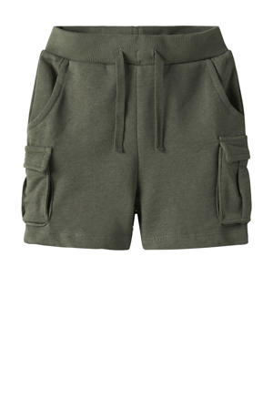 sweatshort olijfgroen