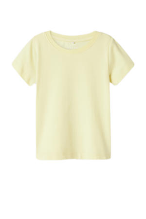 T-shirt lichtgeel