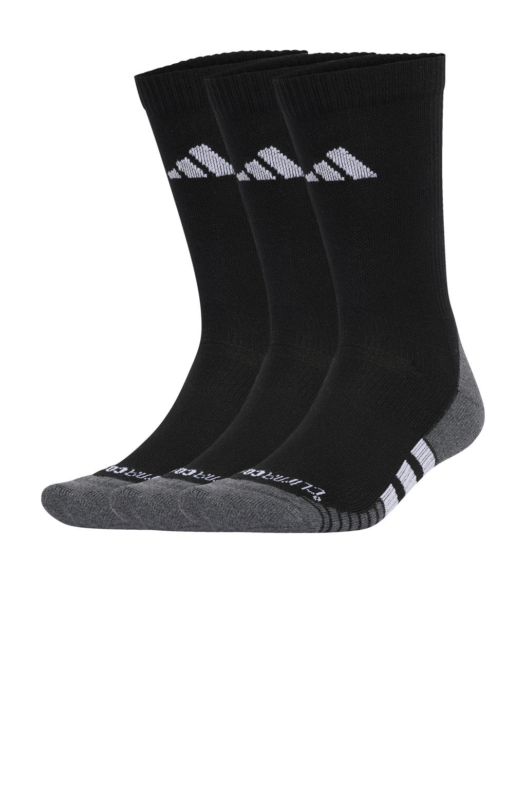 adidas Performance   sportsokken - set van 3 zwart
