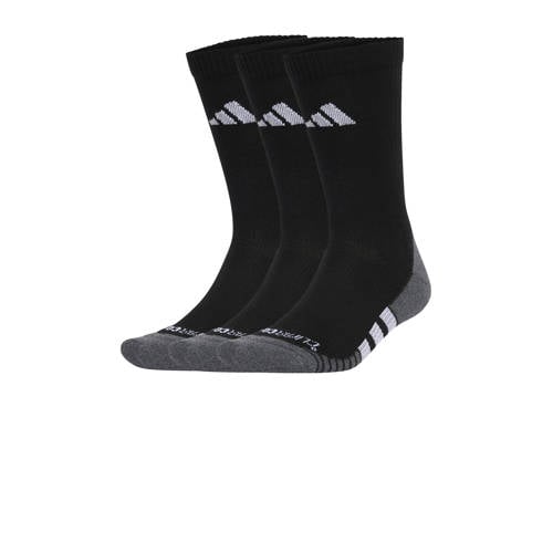adidas Performance sportsokken - set van 3 zwart Jongens/Meisjes Polyester