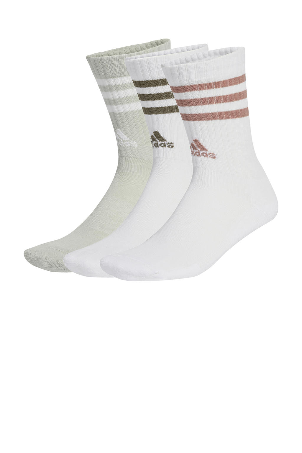 adidas Performance sokken - set van 3 wit/grijs