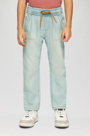 waist light blue denim