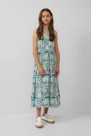 midi jurk mintgroen