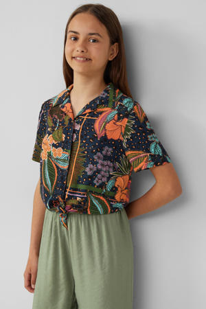 blouse donkerblauw