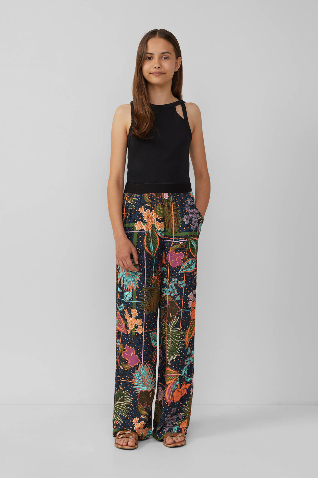 s.Oliver casual broek donkerblauw
