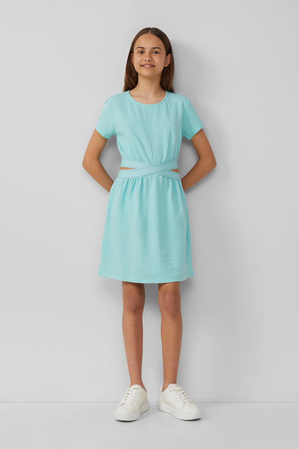 s.Oliver korte jurk turquoise