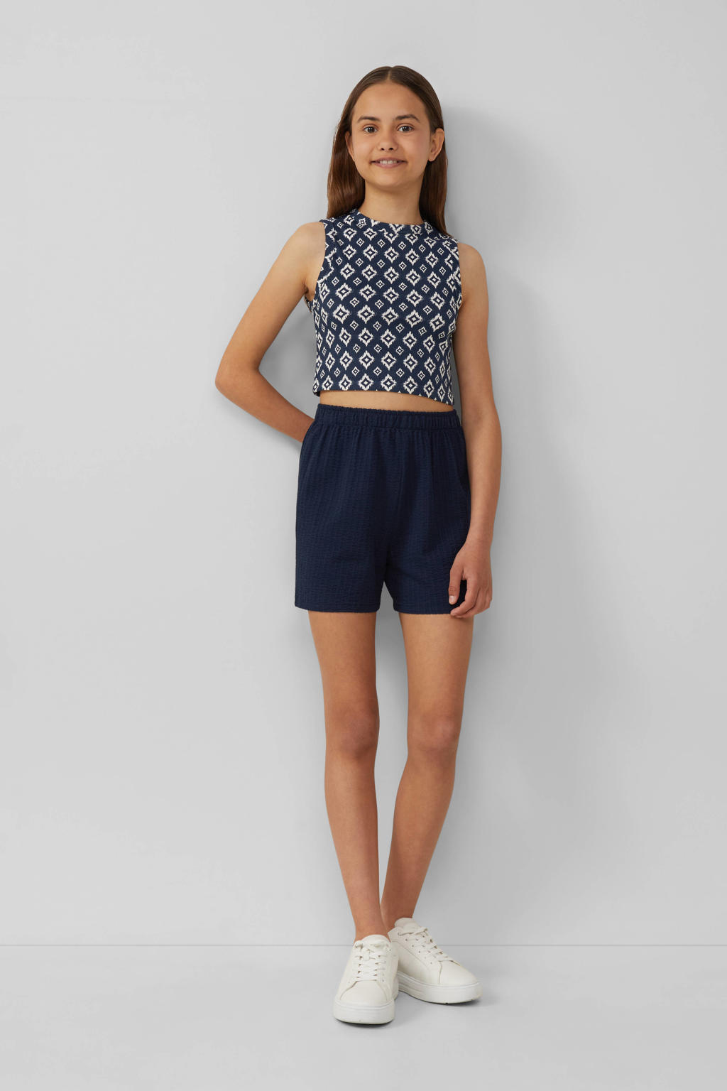 s.Oliver casual short donkerblauw